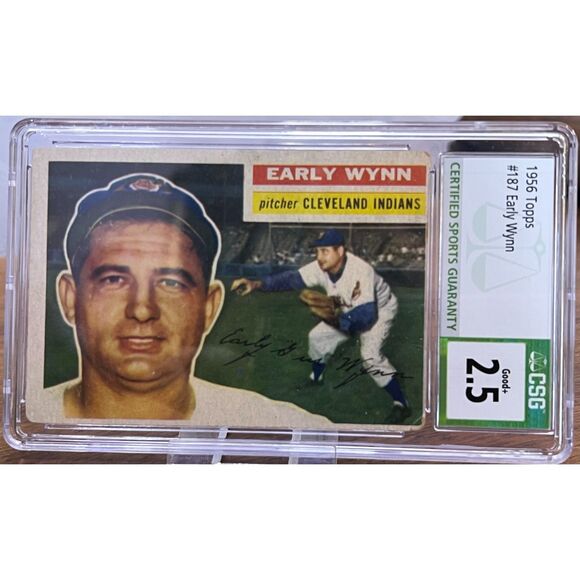 Vintage 1956 Topps Early Wynn CSG 2.5 - Picture 2 of 3